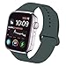 Produktbild Tervoka Ersatz Armbänder für Apple Watch Armband 44mm 42mm, Weiche Silikon Ersatz Armbänder für iWatch Armband Series 5/4/3/2/1, S/M, Piniengrün