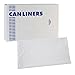 Boardwalk Linear Low Density Industrial Can Liners, 45 gal, 0.9 mil, 40 x 46, White, 100/Carton