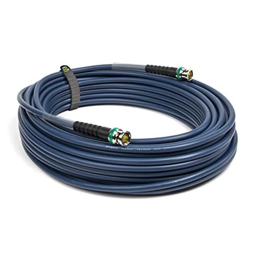 Emelec VíasCom EQ3006A/0050 – 5,0m Conexión Video 4K-UHD 12G-SDI (0,80/3,75/6,00) con BNC 4K-UHD – Conductor Unifilar – Color Azul – PVC Flexible