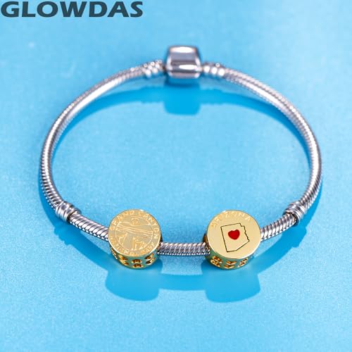 Charm Gran Cañón chapado oro 18k compatible pulsera Pandora plata 3