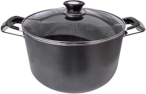 24Qt-Dutch-Oven-Non-Stick-Heavy-Gauge-Aluminum-Extra-Large-Casserole-Pot-With-Glass-Lid-Fits-6-Gallons-For-Healthy-Cooking