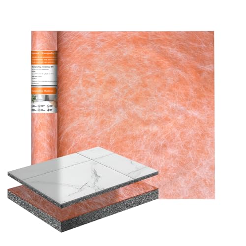 Waterproofing Membrane 3.3 ft x 32.8 ft / 108 Sq Ft Waterproof Membrane for Shower 23.6mil Thickness...