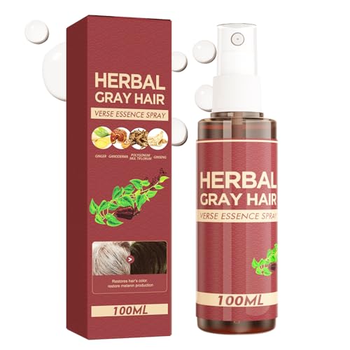 Herbal Essence Hair Spray, Black Hair Essence Spray, Herbal Essence Conditioner Reverse Grey Hairs, Natural Hairs Darkening Conditioner for Natural Color Revival
