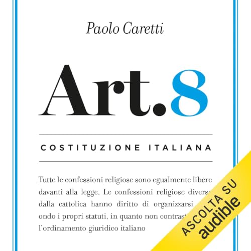 Diseño de la portada del título Articolo 8