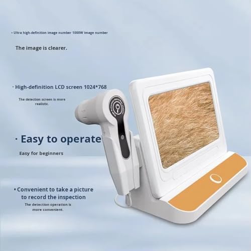 Analizador de pelo y detector de cuero cabelludo de mascotas con pantalla HD 5