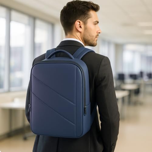 Image of Impulse Pioneer Premium Business Backpack | Unisex Office Bag in Vegan Leather | 27L Water Resistant with 15.6 inch Laptop Sleeve, Anti-Theft Pocket & Padded Straps