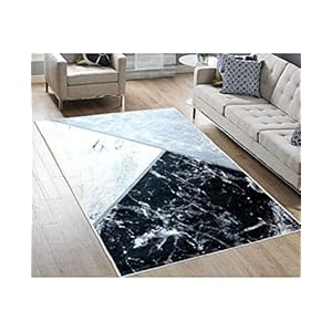 MANI TEXTILE TPS_MARBR_TRICO40 Teppich, Polyester, Grau, 40 x 60
