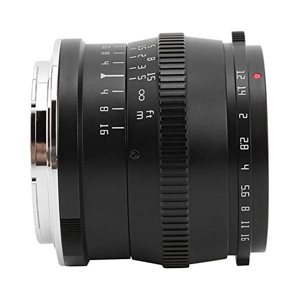 IDWT Manuelles Fokusobjektiv, Multifunktions 50 mm F1.2 Objektiv Natürliches Porträt Starke Unschärfe-Fähigkeit… – Bild 4