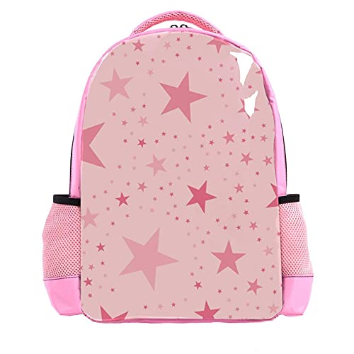 Sac à dos léger pour enfants motif marbre rose multicolore fille garçon