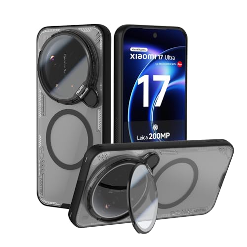 Nillkin xiaomi 17 ultra �P�[�X�N���A ���� �y�B��X�^���h�E�J�����ی�z Magsafe/MagFit�Ή� ���C�����X�[�d�Ή� �}�O�l�b�g�z�� �V���I�~17�E���g�� �G�R�f�� �ČR�K�iMIL ���菝�h�~ ���^ �㎿ ���� �P�[�X �r