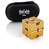 PILPOC theFube Infinity Cube Fidget Desk Toy - Premium Quality Aluminum Infinite Magic Cube with...