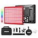 Aputure Amaran P60C RGBWW Luce video led, 60W 2500K-7500K, CRI 95+ TLCI 96+, 5900lux@1m, 10 effetti luce, supporto APP Sidus Link, G/M± regolabile, schermo OLED, con Softbox