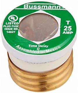Bussmann 25 amps Time Delay Plug Fuse 2 pk