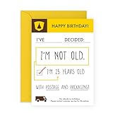 CENTRAL 23 Divertida tarjeta de cumpleaños sobre la edad – 'Not Old Postage' – Regalos para mejor amiga, mejor amiga, tía, tío, mamá, papá, colegas, compañeros de trabajo, hermana, prima – Negación –