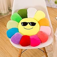 FURAHI Cushion Floor Cushion, Children's Soft Seat Cushion, Emoji Chair Sofa Cushion, Round Cartoon Stool Seat Cushion.,F,36cm