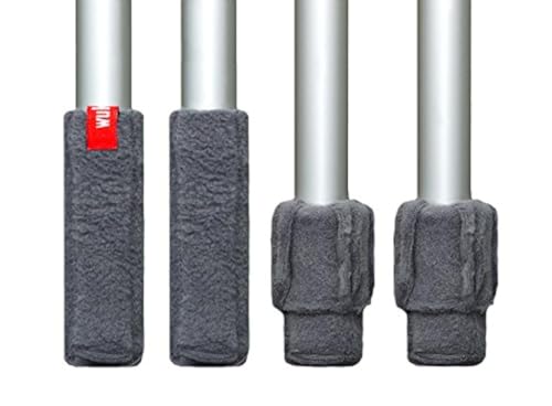 Wukies Stuhlsocken Stulpe (Klein, Umfang 6 - ca. 9 cm, Grau)