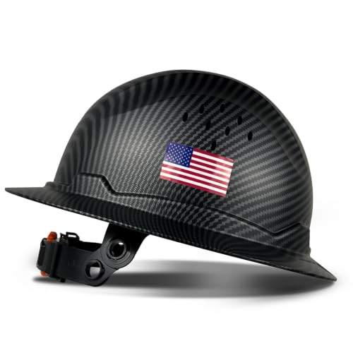 SAFEBUILDER Construction Full Brim Hard Hats Vented Construction Class C