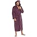 Produktbild aqua-textil Bademantel Damen Malibu XL pflaume Saunamantel Herren Coral Fleece Morgenmantel mit Kapuze