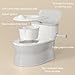 CheerTry 2-in-1 Toddler Potty Training Toilet - with Detachable Training Seat, Realistic Flushing Sound for Boys & Girls Ages 1-3 with Wipes Storage, Toilet Paper Holder