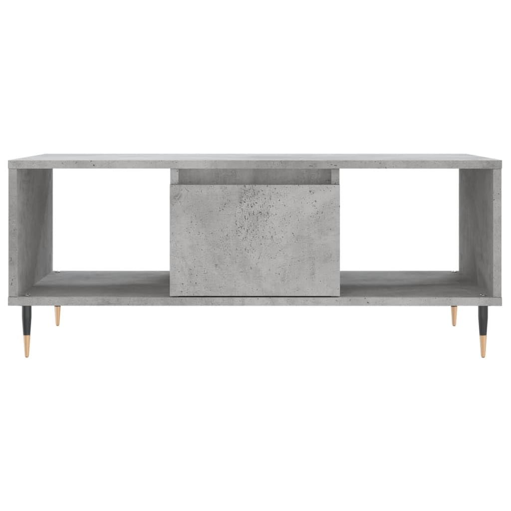 Homgoday Tavolino da caffè grigio cemento, 90 x 50 x 36,5 cm, in legno ingegnerizzato, tavolino da tè per soggiorno, sala d'accoglienza degli ospiti, camera da letto e ufficio mobili tipo 2