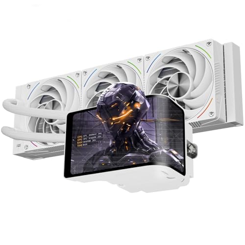Image of Thermalright Wonder Vision 360 Turbo ARGB White CPU Liquid Cooler,for AM5 /Intel LGA1851 /1700,6.67'' 3D Curved Screen with 2400x1080 Resolutions,Magnetic Panel Screen,360mm Aio