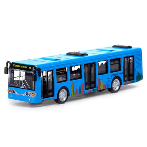 MaSif Autobús Juguete, Bus de Juguete, Juguete Modelo de Autobús,Autobús de Juguete con Rueda para Niños a Partir de 3 Años - Azul