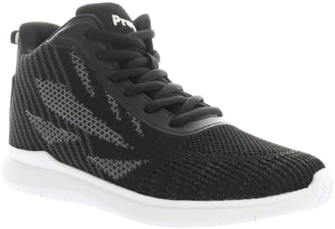 Propet Women's TravelBound Hi Sneakers, Black, 8.5 X-Wide US | Image 1