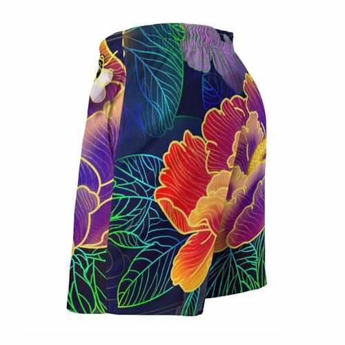 Short de bain homme pivoine classique avec technologie séchage rapide
