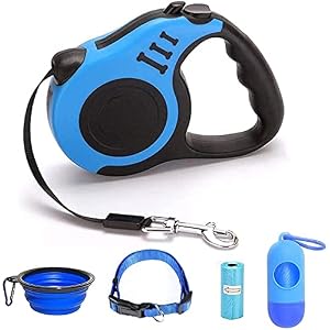 Retractable Dog Leash for Medium Small Dogs and Cats 165FT Tangle Free Heavy Duty Walking Leash with Anti Slip Handle Pause and Lock Strong Nylon Tape Store Dog Leash Retractable