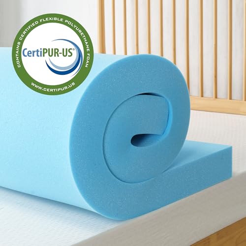 Image of ZINUS 2 Inch Green Tea Cooling Gel Memory Foam Mattress Topper, Smaller, More Convenient WonderBox Packaging, Cooling Gel Foam, CertiPUR-US Certified, Twin XL