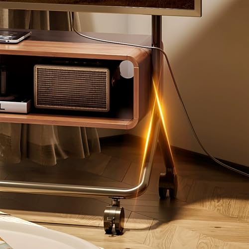 Soporte móvil para TV de 50-85 pulgadas con ruedas y altura ajustable miniatura 4
