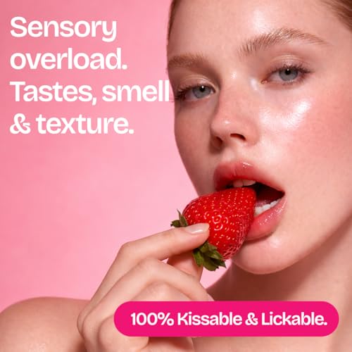 Image of IntiMD Tasty Strawberry Water Based Flavored Edible Oral Gel, 2 Ounce, for Men, Women and Couples