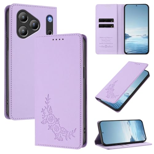 �X�}�z�P�[�X �Ή��@�� for Blackview Wave 7C �X�}�z�P�[�X�y�J�[�h�z���_�[�E�E�H���b�g�E�}�O�l�b�g�o�b�N���E�t���b�v�E�X�^���h�@�\�t���zPurple