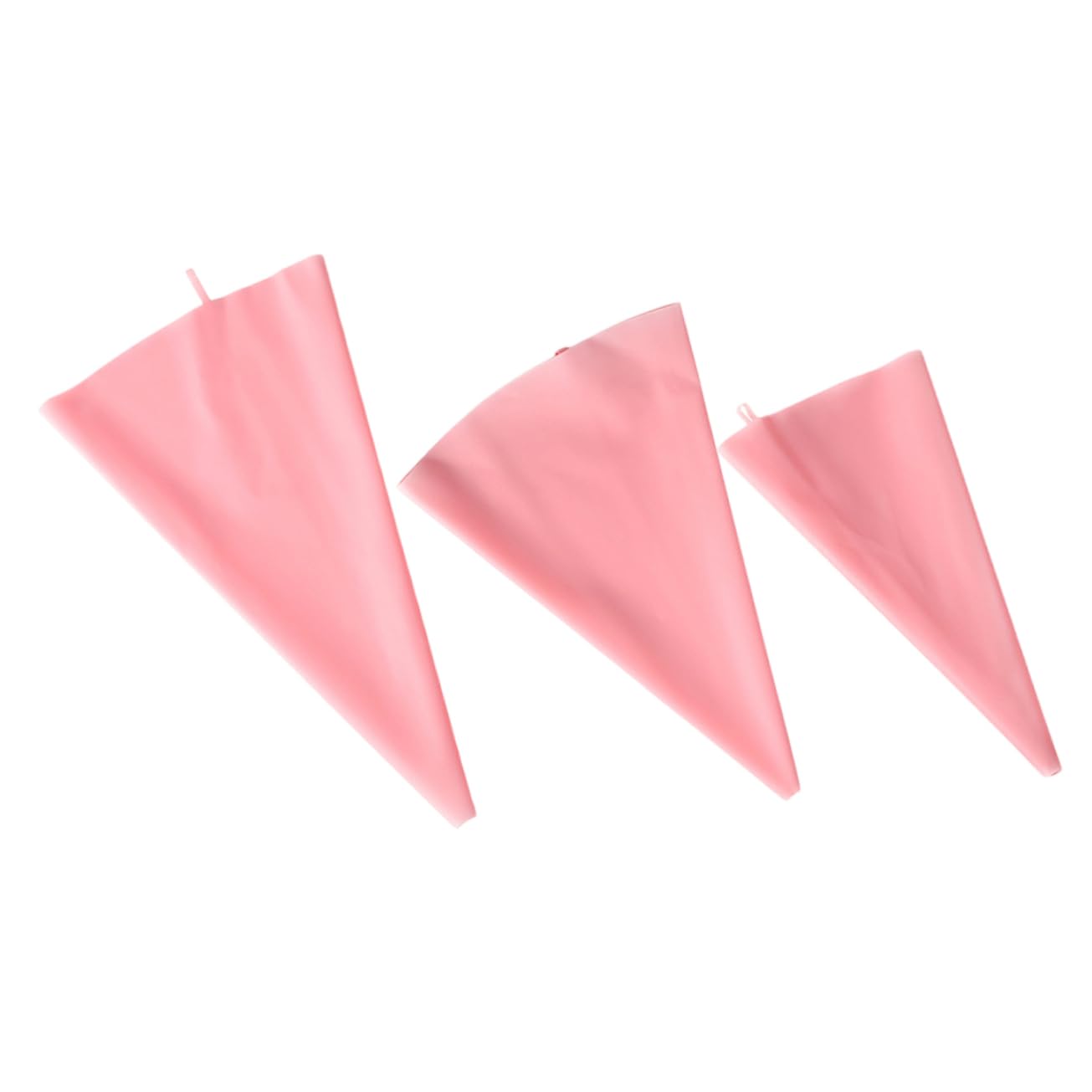 MUCKLILY 3pcs Silicone Pastry Bag Reusable Icing Bags for Cake and Cupcake Decorating Opening for Baking Accessories