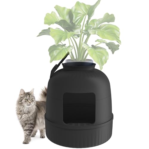 Lifewit Bac Litiere pour Chat avec Désodorisant et Filtre, Maisons de Toilette Chats pour Salon, Chambre à Coucher, Coins, Litiere Chat Fermé avec Pelle, 48...