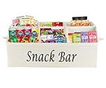 Xbopetda Snacks Box Container, 6 Compartment Snack Tray with Handles, Food Storage Organizer Bins, Trapezoid Storage Basket for Chips Candy Snacks, Snack Bar Station Organizer for Pantry Storage-Beige