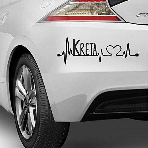 myrockshirt Herzschlag Kreta ca 25cm Griechenland Insel Aufkleber,Sticker,Decal,Autoaufkleber,UV&Waschanlagenfest,Profi-Qualität