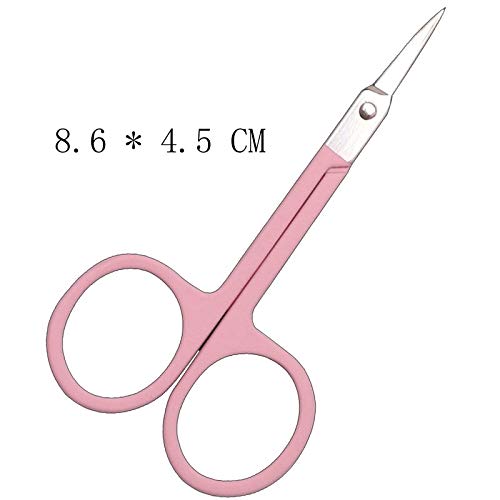 Forbici artigianali Forbici professionali for manicure for unghie Sopracciglio Naso Ciglia Forbici for cuticole Pedicure curvo Strumento for trucco Forbici