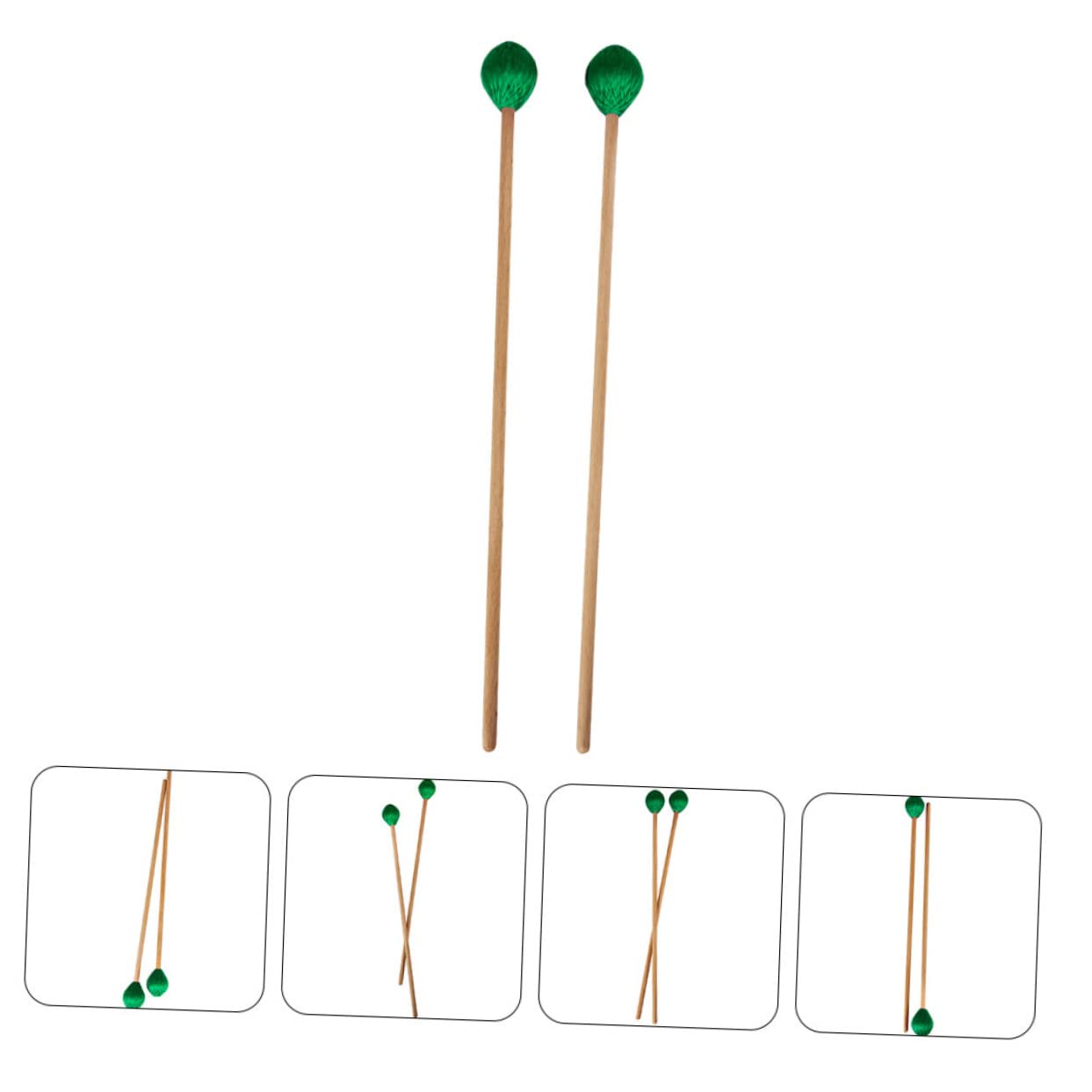 ibasenice 4pièces Maillets Professionnels Pour Marimba Et Xylophone Accessoires Pratiques Pour Instruments à Percussion Tête Douce Et Légère Pour Débutants Et Musiciens Confirmés