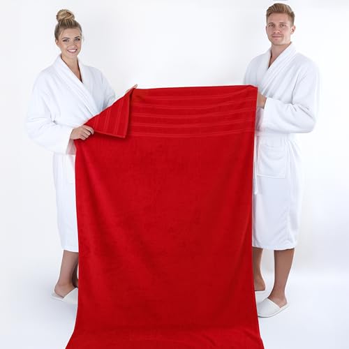 Image of American Soft Linen 100% Cotton Luxury Turkish Towels, 2PC 35x70 Bath Sheet | Soft Absorbent Quick Dry OEKO Tex Standard 100 Certificated Durable Machine Washable Breathable Premium Hotel Quality