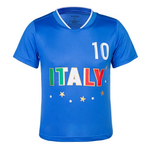 Image of Unisex Kids Soccer Jersey and Shorts Kit 2-Piece Set Boys Girls Football Outfits for Little Athlete 2-14 Years