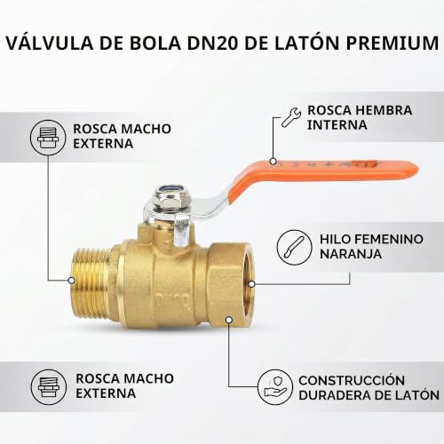 Válvula de paso para gas 3 Imagen adicional