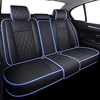 Aierxuan Front Pair Car Seat Covers, Anti-Slip Faux Leather Universal Fit Honda
