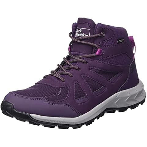 Jack Wolfskin Women's Woodland 2 Texapore MID W Walking Shoe, Purple/Phantom, 8.5 UK Cover