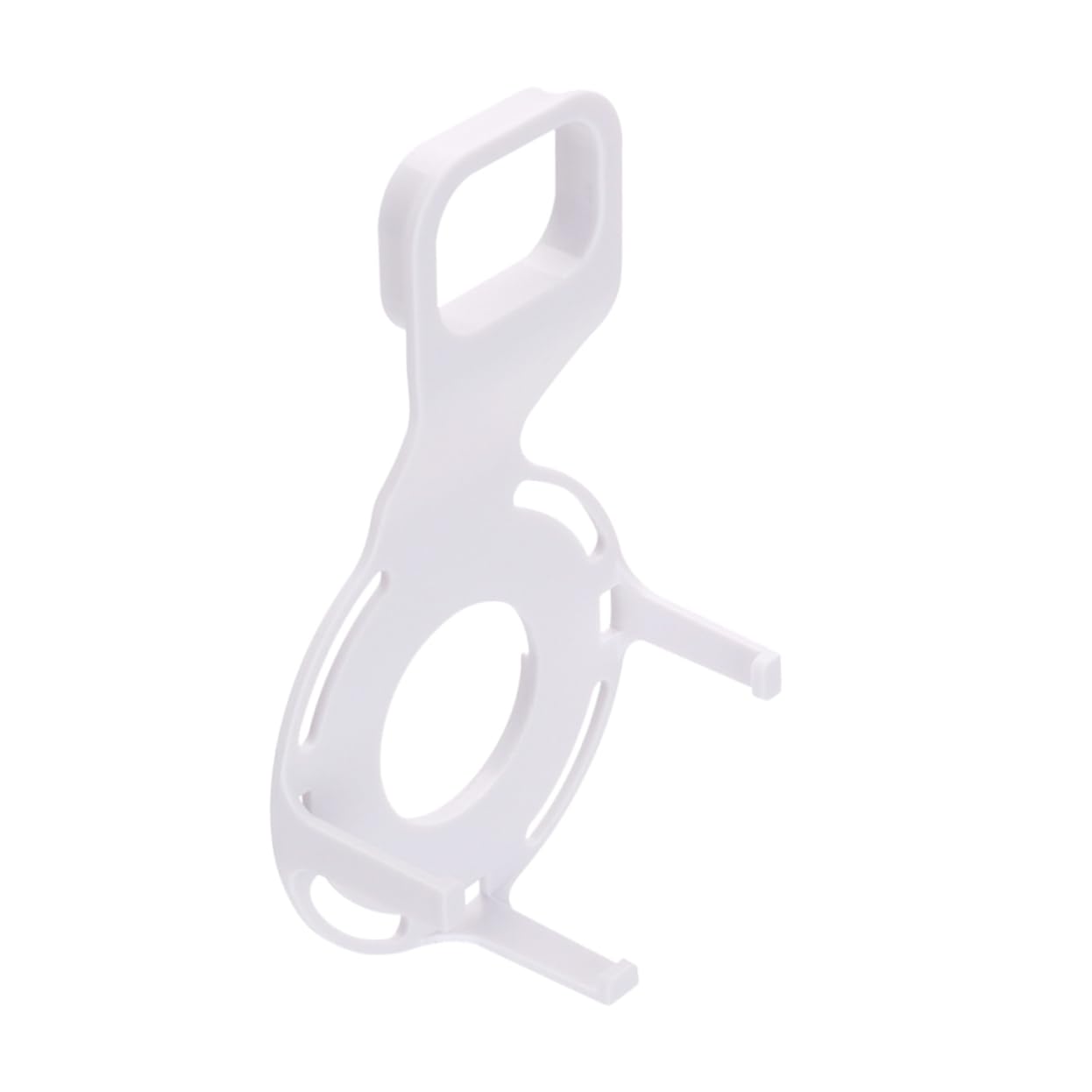 KALLORY Speaker Stand Holder for Wall Mount Charger with Sturdy Base Slip Feet and Stability for Safe Display White