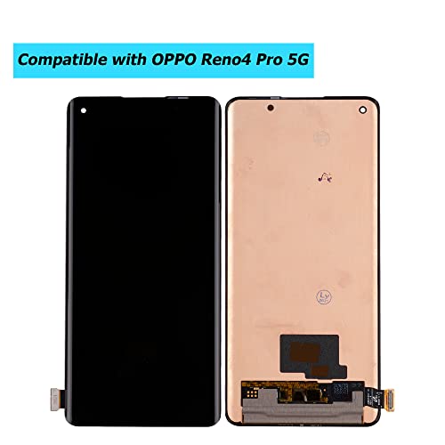 Vvsialeek Replacement AMOLED Display Compatible with Oppo Reno4 Pro 5G PDNM00 PDNT00 CPH2089LCD Touch Screen Digitizer Assembly Glass with Toolkit Black - Image 2