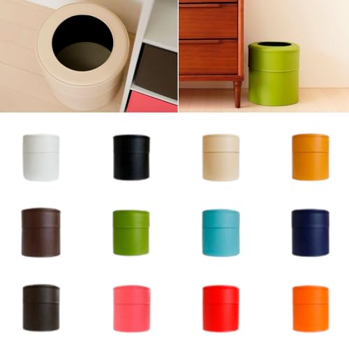 オレンジ No.249 ゴミ箱 PVCレザーごみ箱「pinoco」 Mサイズ / オシャレ インテリア 千葉県