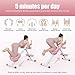 nawoefii ‌Ab Machine with LCD Data Display Screen, 5-Level Height Adjustable Abdominal Trainer, Thickened Foam Handle & Non-Slip Base, Full Body Workout Equipment for Home Gym Pink