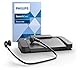 Philips LFH7177/06 Wiedergabe-Set, ergonomischer USB-Fußschalter ACC2330, Stereo-Unterkinn-Kopfhörer LFH0334, inkl. Software SpeechExec Basic 2-Jahres-ABO