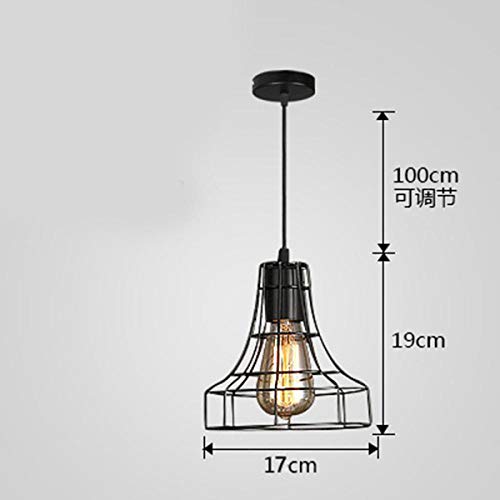 Preisvergleich Produktbild HUATI Kronleuchter Dekoration Schlafzimmer Restaurant einfach - kleine Beleuchtungeisen-Käfigschmiedeeisens F Abschnitt Warmes DQ-9469